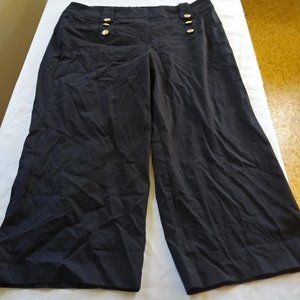 4/$25 WOMENS BLACK HIGH RISE WIDE LEG DRESS PANTS BY LANE BRYANT SIZE 18 NWT